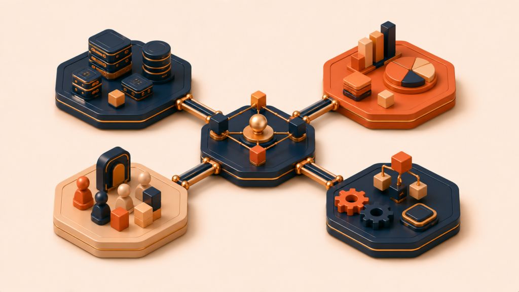 Highly cohesive modules connected through minimal intentional boundaries