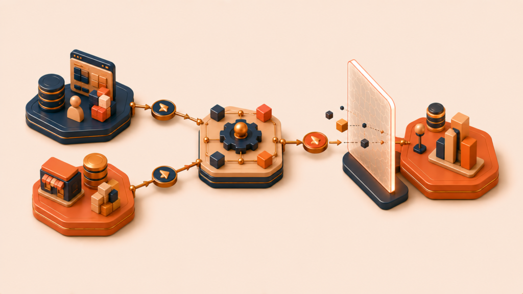Directional bounded-context relationships and translation boundaries between modules
