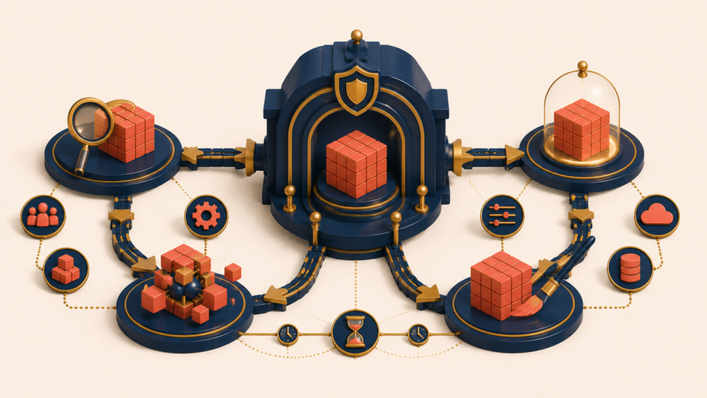 Repository managing domain objects across their lifecycle