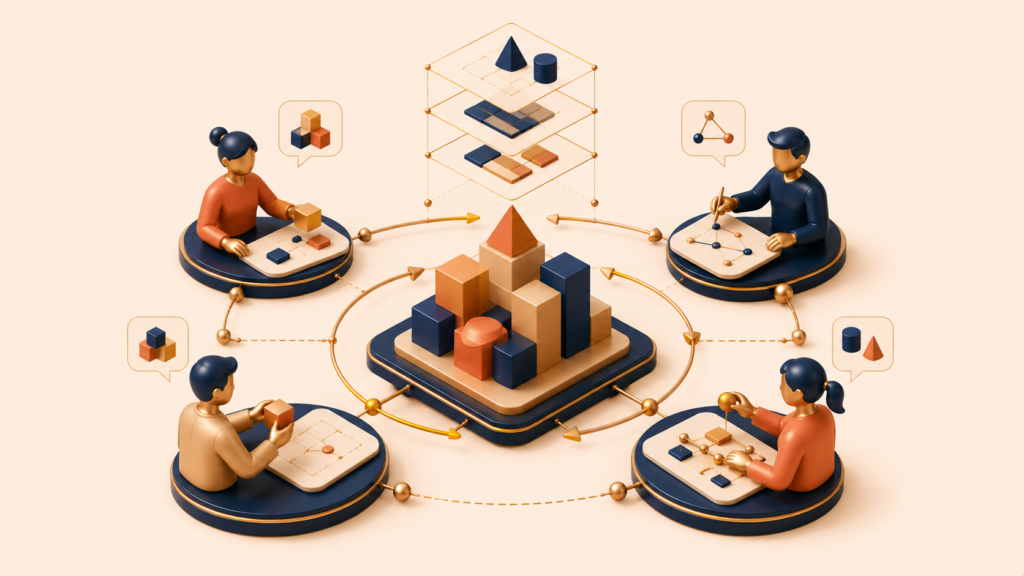 Collaborative iterative refinement of a domain model through shared understanding