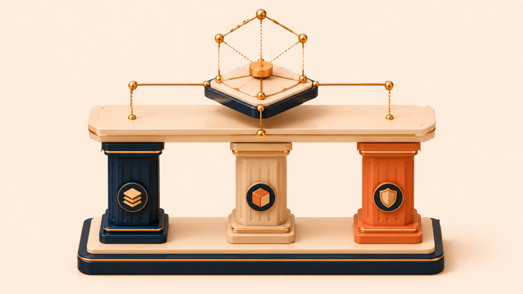 Three balanced properties representing a well-designed domain service