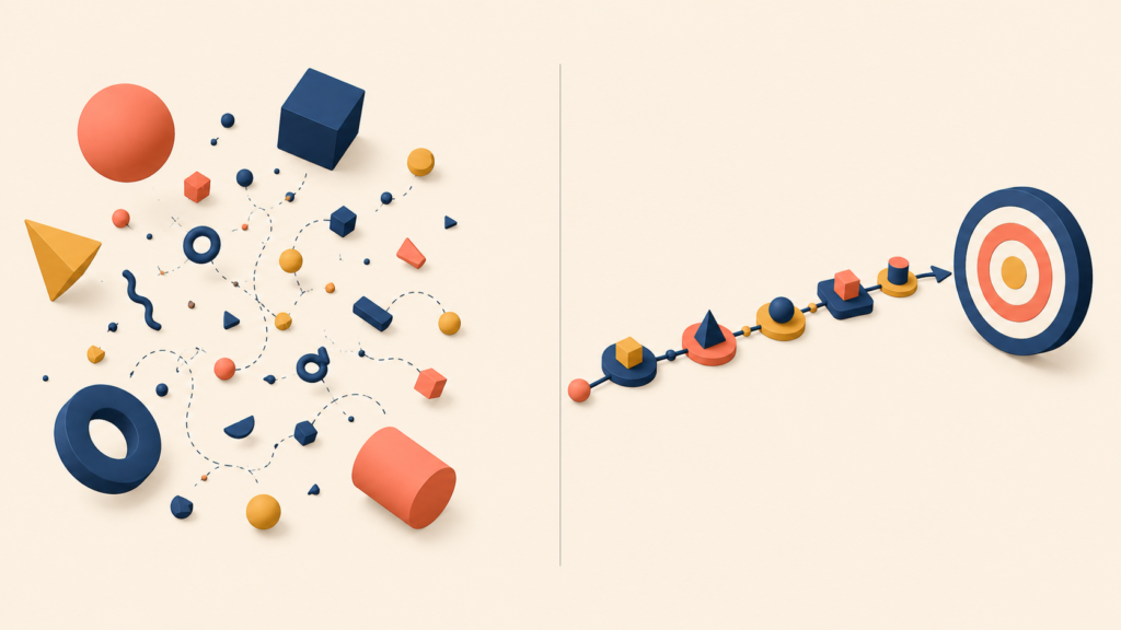 Comparison between vague and focused How Might We questions