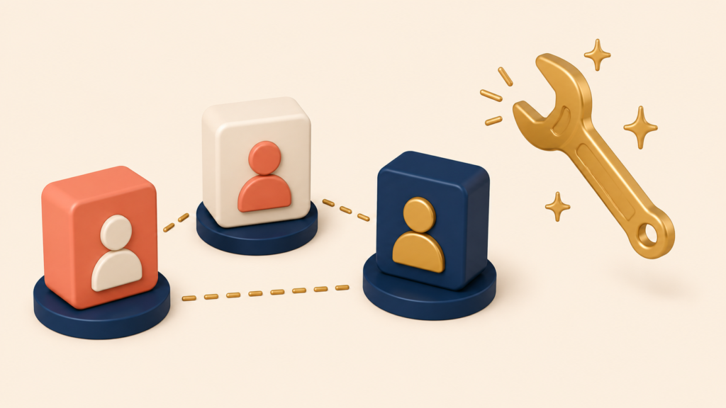 Framework tool shapes failing to repair a broken team system
